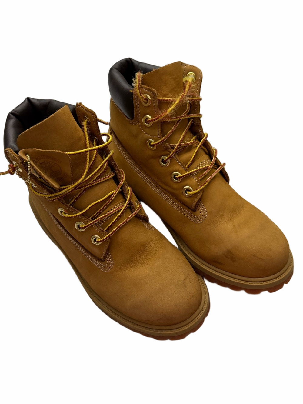 Timberland Kid Boy Size 4 Waterproof Fall Winter Work Boots in Wheat